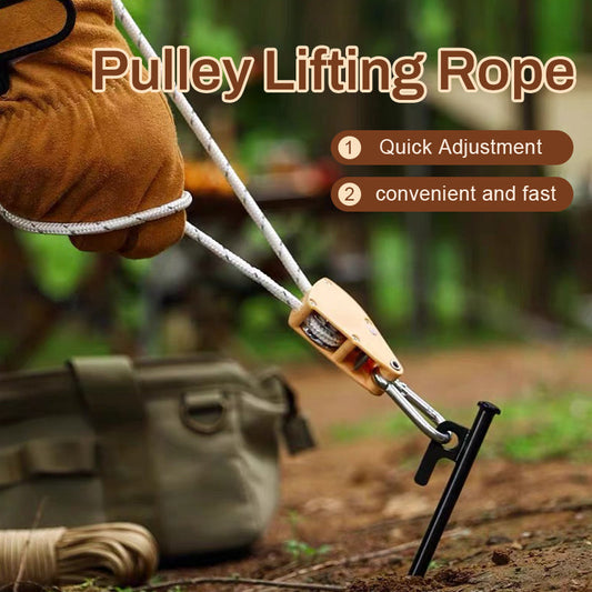 Outdoor Tent Pulley Lifting Lanyard