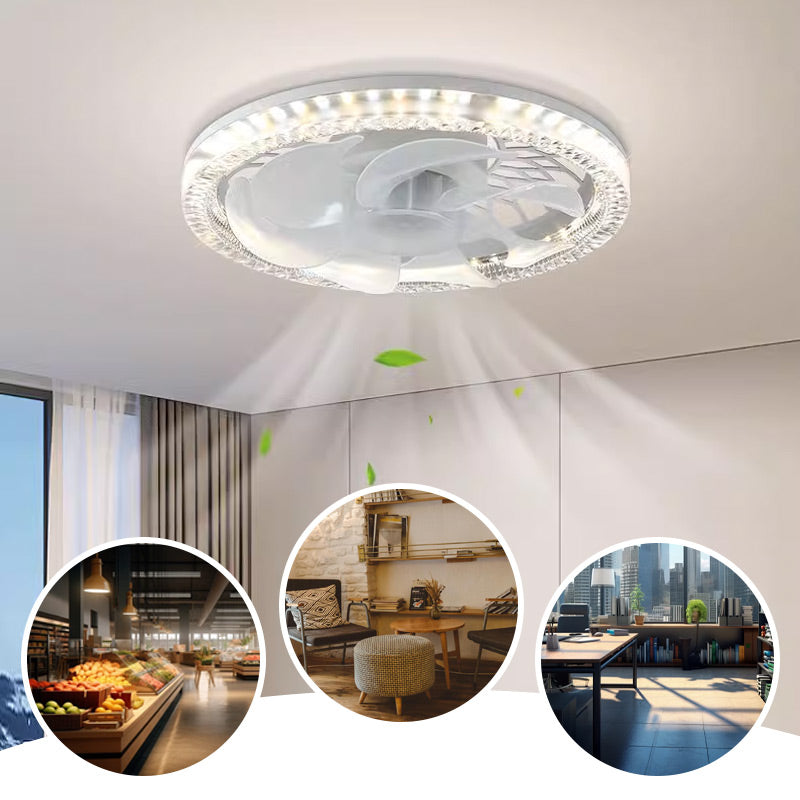 2-in-1 Quiet Adjustable Fan Light with Remote Control for Bedroom