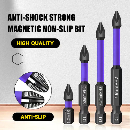 Anti-Shock Strong Magnetic Non-Slip Bit