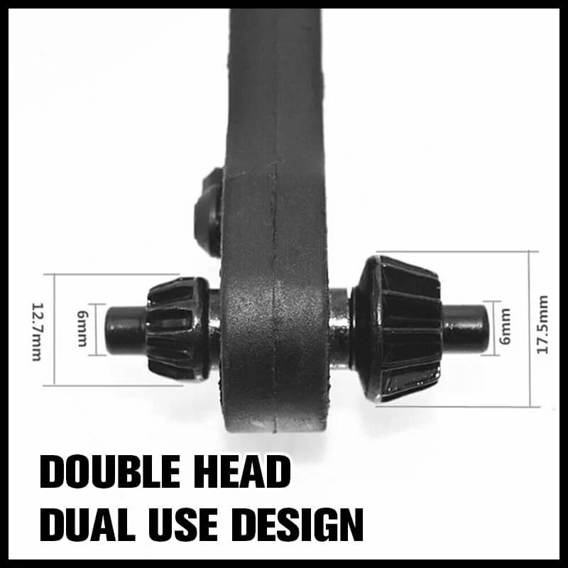 2 In 1 Drill Chuck Key Black Ratchet Combination Wrench